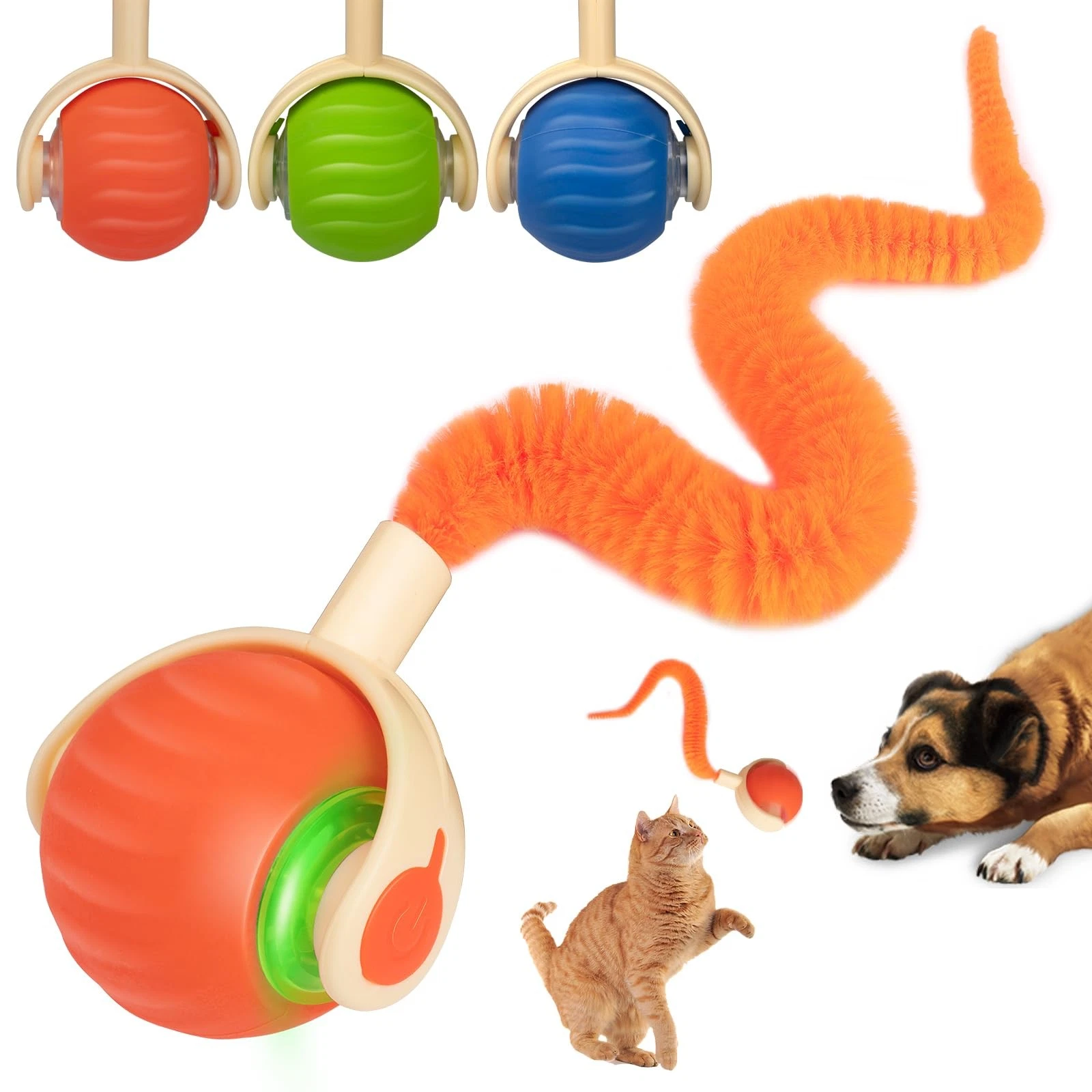 Interactive Cat & Dog Toy Ball, Automatic Moving/Jumping/Bouncing, Smart Pet ...