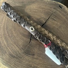 Hand crafted 4PLY braided leather hat Band L-XXL.73/8-73/4 western Rodeo