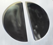 1 Half-Moon Heat Deflector - 1/4 Steel Food S...