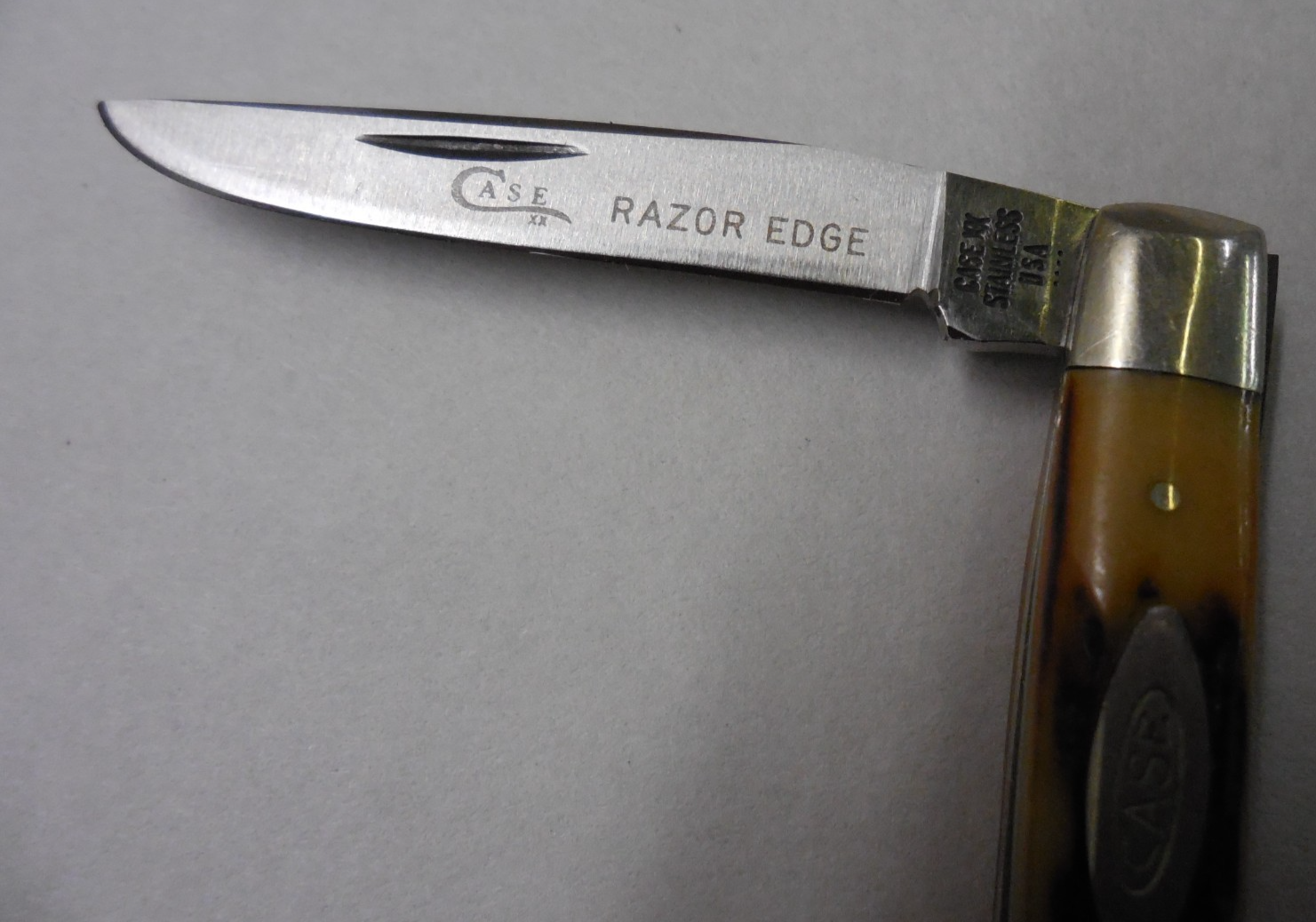 1976 CASE XX SS 4 dot razor edge 5233 SSP 2 blade pen pocket knife stag ...