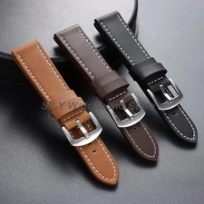 Mens Genuine Leather Watch Strap, Handmade Vintage Wristband 18mm-24mm ✅
