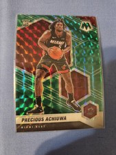 2020-21 Panini Mosaic - Rookie Precious Achiuwa #215 Green Mosaic Prizm (RC)