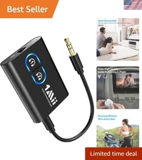 Bluetooth 5.3 Transmitter Receiver for TV to Wireless Headphones, Dual Link A...