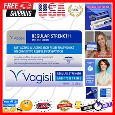 Regular Strength Anti-Itch Feminine Cream for Women, Gynecologist Tested, Hyp...