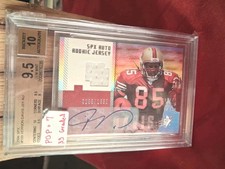 2006 SPx - SPx Auto Rookie Jersey Vernon Davis #189 /1650 (AU, MEM, RC)