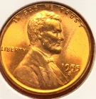 1955-S Lincoln Wheat Cent Penny GEM RED BU From an Original Bank Roll
