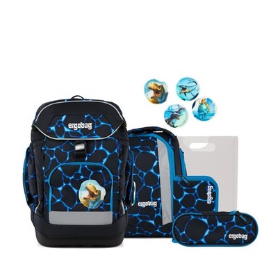Ergobag Schulranzen-Set MAXI Bärassic Garden 6-teilig
