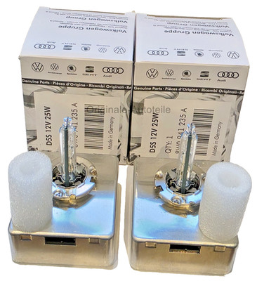 2xORIGINAL 8W0941235 AUDI SEAT SKODA VW D5S 12V 25W PK32d-7  Xenon Brenner Lampe