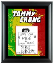 Cheech and Chong Tommy Chong Hand Drawn Mask Sketch Framed Display ACOA