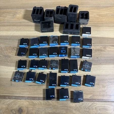 Lot Of mixed GoPro batteries & chargers. All untested
