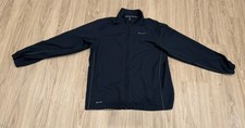 Nike Men Size Large Blue Dri-Fit Light Jacket Full Zip Athletic
