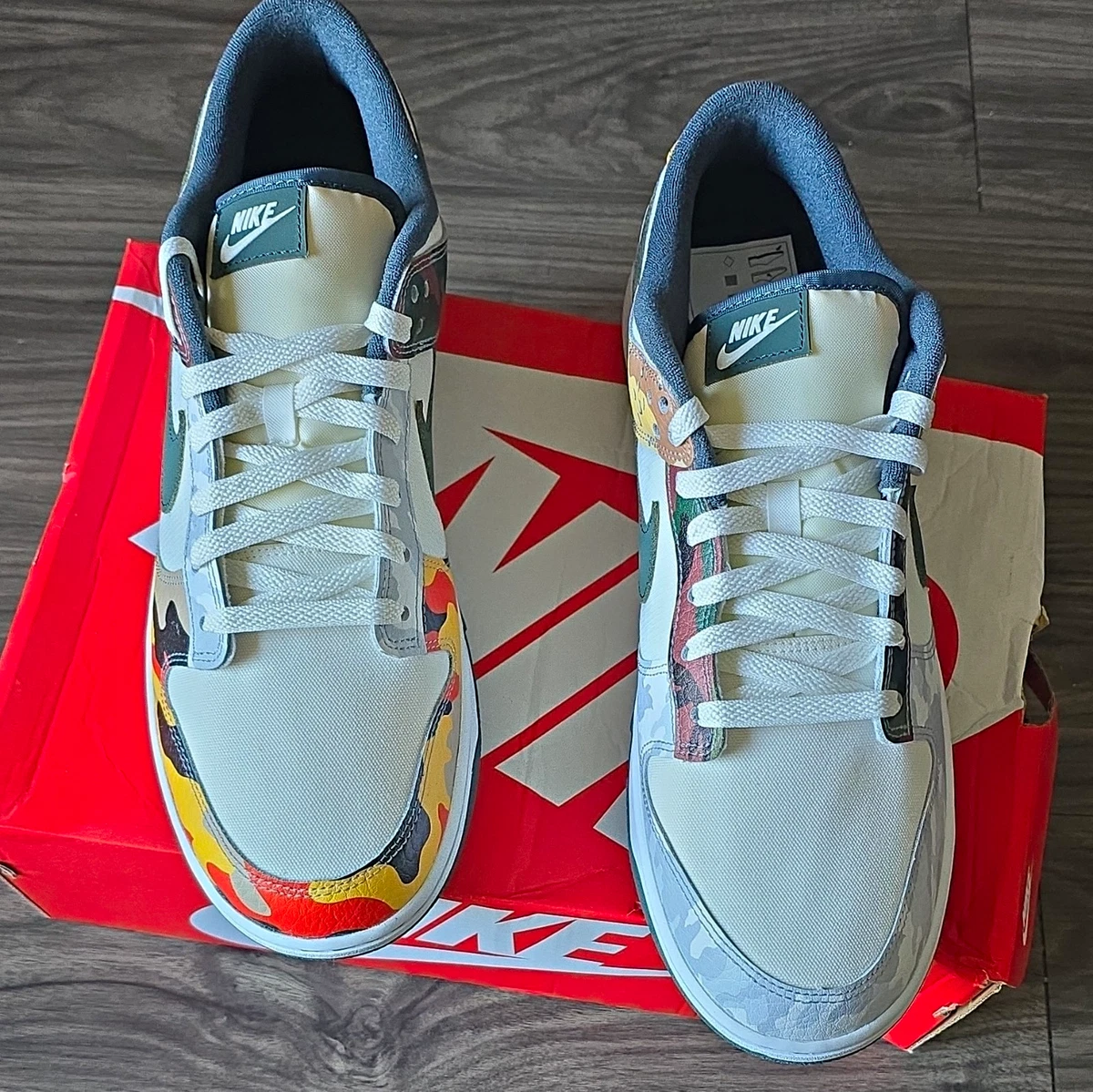 Nike Dunk SE Low Sail Multi-Camo for Sale | Authenticity