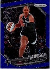 2025 Panini Prizm WNBA #76 A’ja Wilson Blue Velocity Prizms