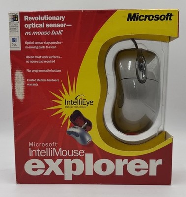 Vintage 2000 MICROSOFT Intellimouse Explorer Optical Technology - Original Box 