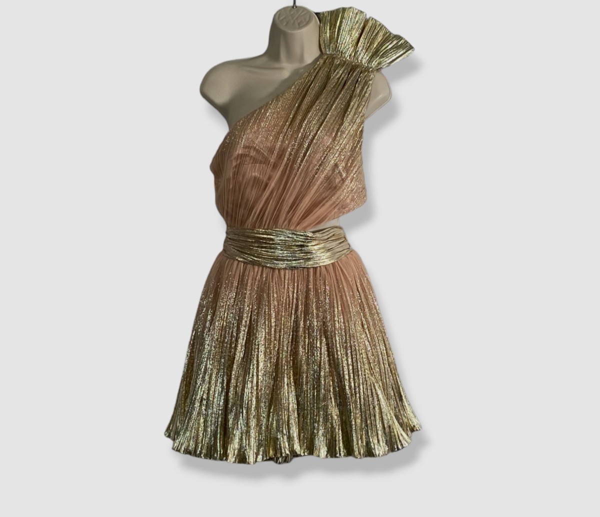 $2100 Raisa Vanessa Womens Gold Metallic One-Shoulder Cutout Dress Size FR40/US8 | eBay $2100 Raisa Vanessa Womens Gold Metallic One-Shoulder Cutout Dress Size FR40/US8 | eBay