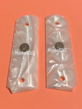 PACHMAYR 62001 Custom Series WHITE Pearl Grip for Colt 1911 Government