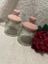 Valentines vases set of 2 have 2 sets- Water bottle used as reference for height