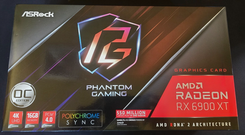 ASROCK RADEON rx 6900 xt gpu phantom gaming RX6900XT - Afbeelding 6 van 8