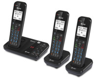 AT T GL2113-31 Black Cordless Phone - Smart Call Blocker 3 Handsets - No Manual