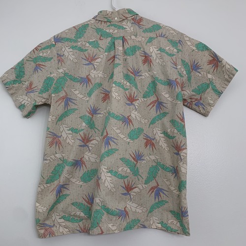 Vintage Hawaiian Ivy Men's XL Hawaiiian Shirt Pullover 3 Button Palm Frond USA - Picture 2 of 4