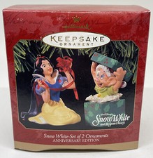 1997 Hallmark Keepsake Ornament Anniversary Edition Snow White and Dopey
