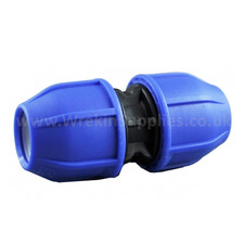 STRAIGHT COUPLER* MDPE Plastic Compression Fitting Water Pipe WRAS Connector