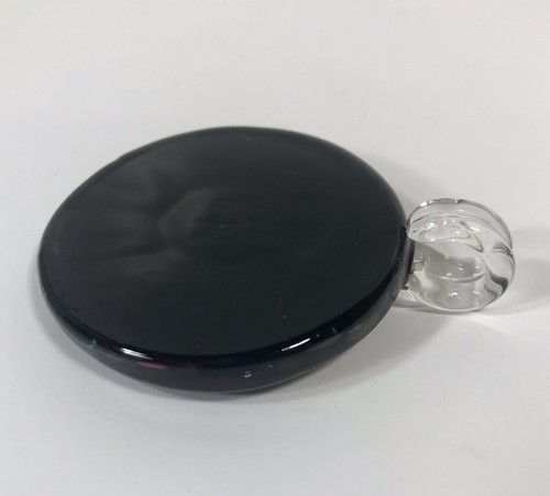 Hand Blown Glass Pendant Multi Color Round Abstract Boho Art 2” - 第 3/4 張圖片