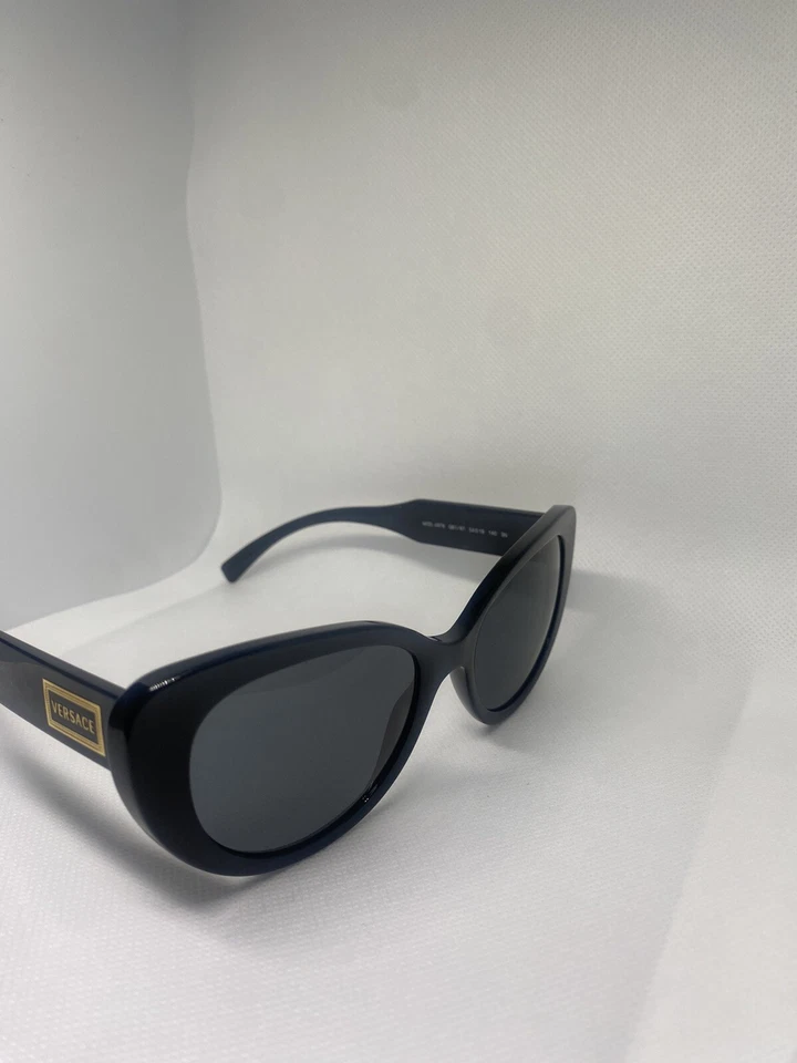 Gafas de sol Versace ojo de gato Mod. Marco 4378 GB1/87 54 mm negro y dorado Foto 3 de 4