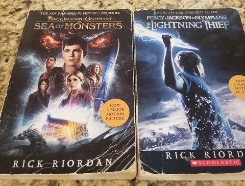 (2) Percy Jackson's The Lightning Thief & Sea of Monsters by Rick Riordan - PB - Picture 1 of 10