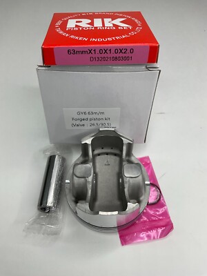 SCOOTER GY6 150cc CSRK 63mm High Compression FORGED 4 Valve Piston kit