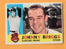 Johnny Briggs Clevland Indians 1960 Topps #376 Creased 9P