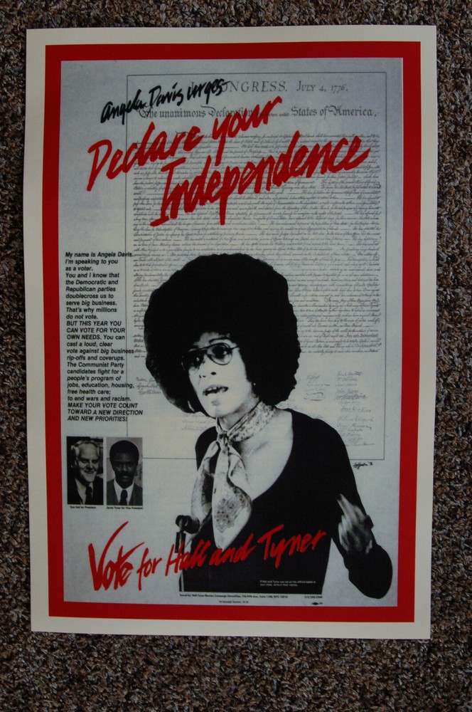 Angela Davis #1 campaign poster 1976