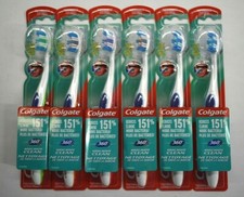 Lot of 6 Colgate 360 Whole Mouth Clean Cheek  Tongue Cleaner Soft Toothbrushes