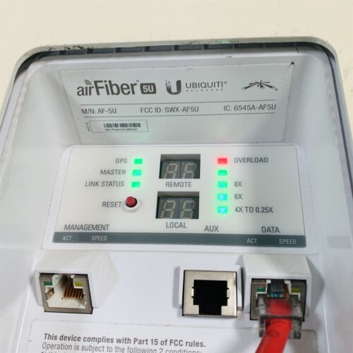 Ubiquiti airFiber Wireless 5GHz UISP Point-Point 1,2+ Gbps Mid-Band Bridge AF-5U - Bild 2 von 8