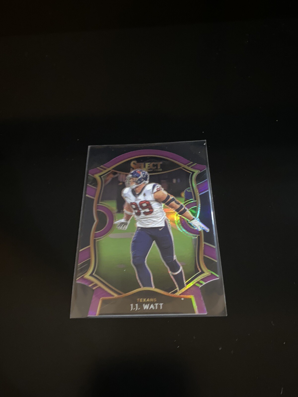 J.J. Watt 2020 Panini Select Concourse Die Cut Purple Prizm #29 Texans