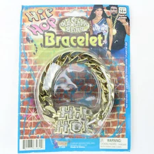 Hip Hop Costume Bracelet Jewelry Bling Gangster 80s Old School