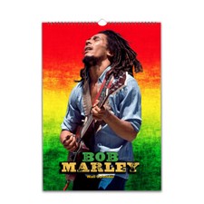Iconic Bob Marley Full Photo 2027/28 Calendar Personalised choose start