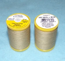 Coats and Clark Cotton All Purpose Thread, 225 yards, Camel (8230)