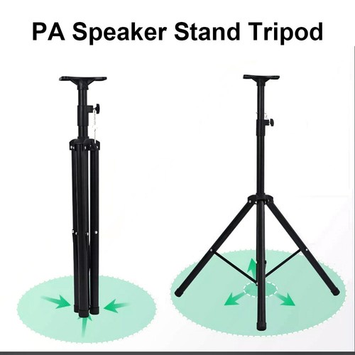 DJ PA Speaker Stand Tripod Heavy Duty Adjustable 90-180cm Stands 35mm Pole Mount - Picture 6 of 16