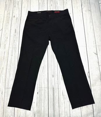Alberto Mens Pants Stone Ceramica Modern Fit Size 32x34  Black