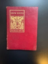 *Snow-Bound* John Greenleaf Whittier, H.M. Caldwell Pub 1907 VG cond red HC/gilt