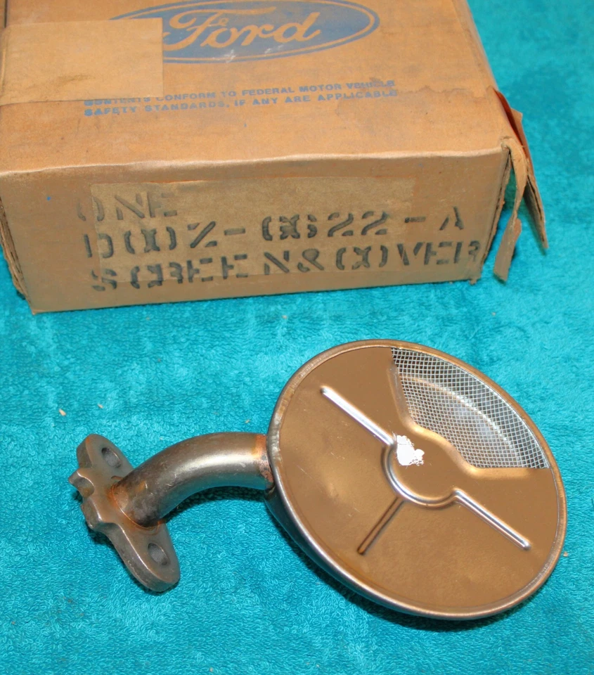 Ford Mustang Torino Cougar 1970 1971 nuevo en stock 429 CJ SCJ bomba de aceite pantalla tubo y cubierta Foto 3 de 4