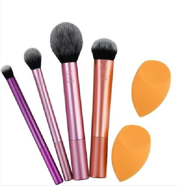 Real Techniques Makeup Brushes Set Foundation Smooth Blender Puff Tool