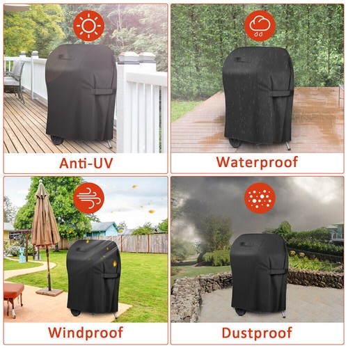 Waterproof BBQ Gas Grill Cover For Weber Spirit 210 7105 76*66*120cm 420D - Bild 8 von 12