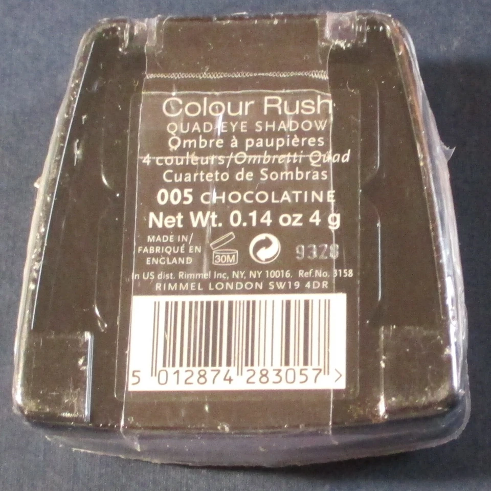 Rimmel Color Rush Eyeshadow Quad Palette(2 pk)-Chocolatine 005 - Image 2 of 2