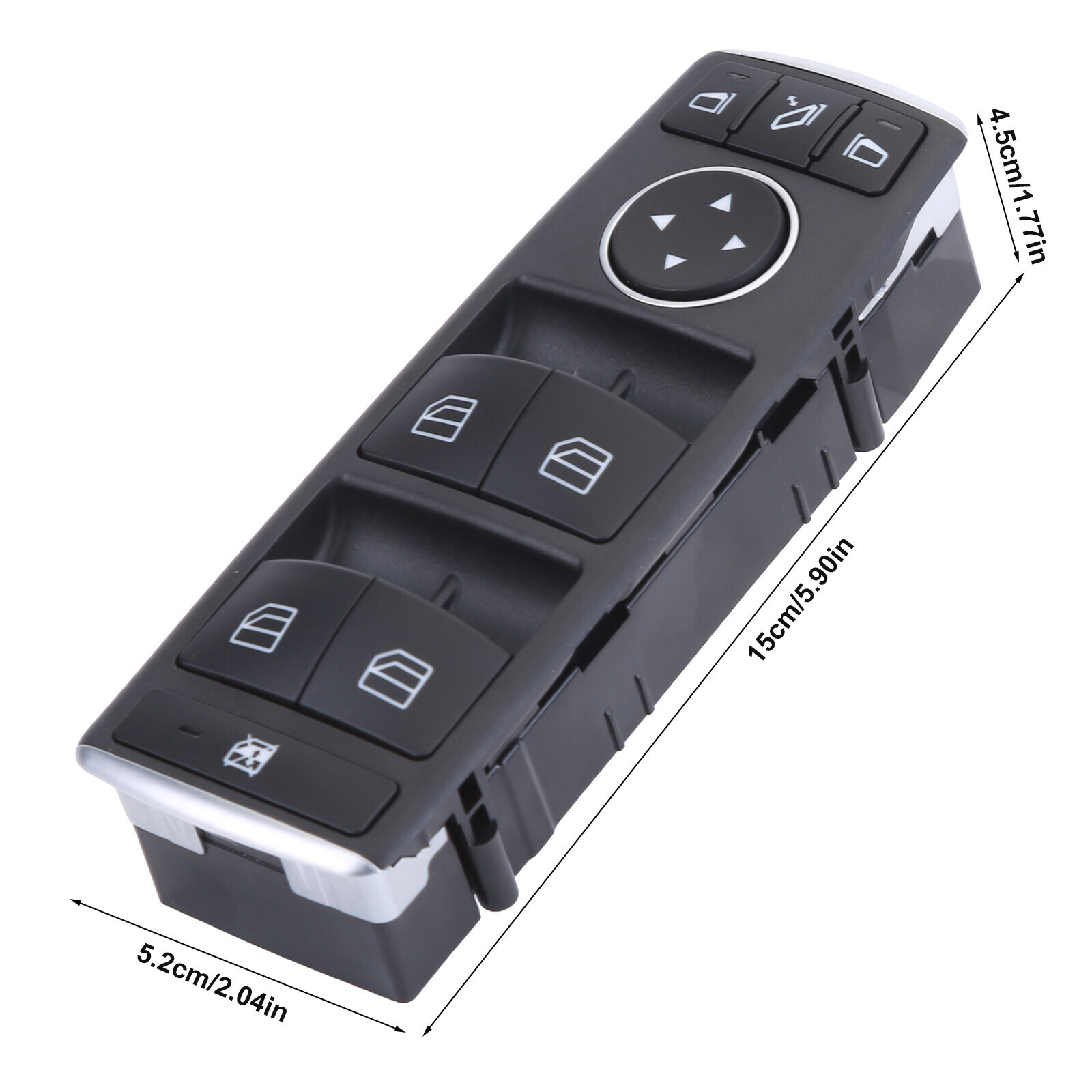 Interruttore alzavetro anteriore sinistro per Mercedes-Benz W204 S204 W212 S212 A207 foto 2
