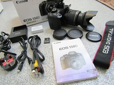 Boxed Canon EOS 550D 18.0MP Digital Camera EF-S 18-55mm MACRO Zoom Lens