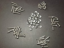 50pcs 8 W6 Phillips Oval Head Trim Screws Countersunk Washers Stainless Dodge 50pcs 8 W6 Phillips Oval Head Trim Screws Countersunk Washers Stainless Dodge