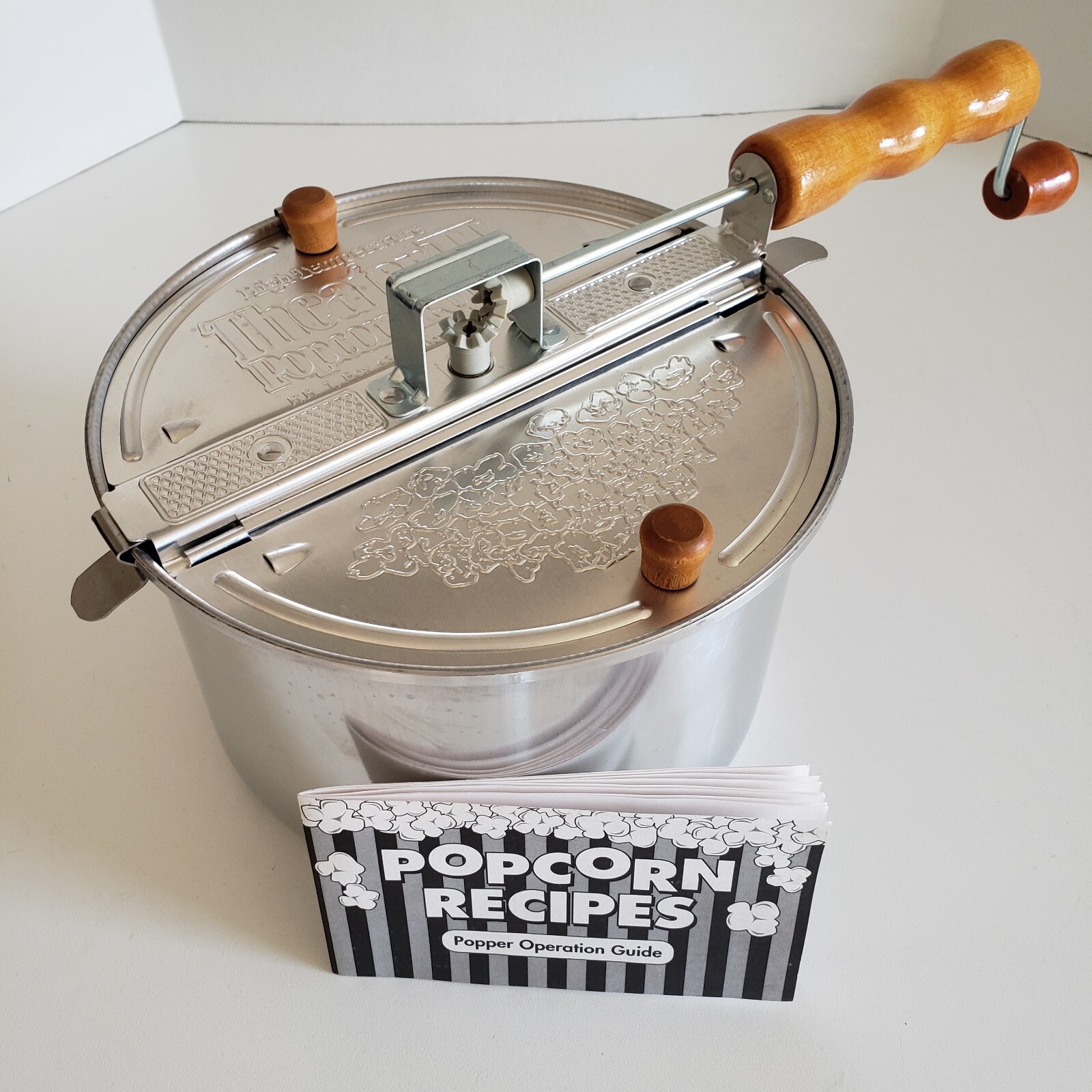 High Temperature Theater II Popcorn Popper Alum Stovetop Pot Camping