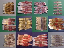 Vintage Cigar Bands Wraps Labels 2 15/16" to 3 3/16 - Various Quantities per Lot